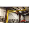 Image 1 : 1.5 TON JIB CRANE. INSPECTED ANNUALLY. 12' BOOM CM LODESTAR HOIST.