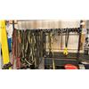 Image 1 : GROUP OF ASSORTED SLINGS, SHACKLES,  ASSORTED LENGTH AND SIZES. OVER 75 PIECES