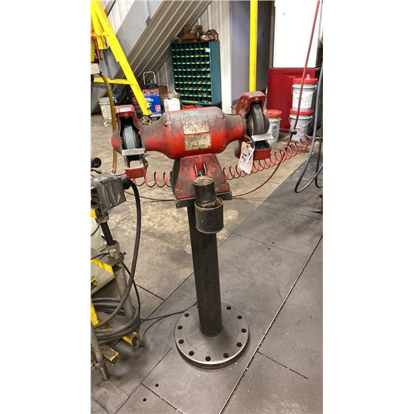 BALDOR 8  GRINDER WITH FLOOR STAND. 3/4 HP