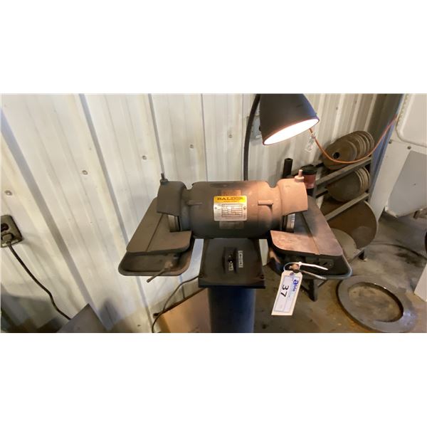 BALDOR 6  END GRINDER. DIAMOND WHEEL. 1/2 HP. ON FLOOR STAND. MODEL 522