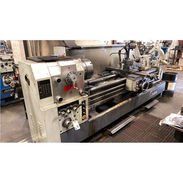 MODERN LA 560 X 2000 LATHE. 3 PHASE. COMES WITH ASST TOOLING, QUICK RELEASE TOOLING MOUNT,