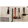 Image 5 : 8' METAL WORK BENCH. 4 DRAWERS, 5" VISE, COMPLETE SET OF MATCHING COMBINATION WRENCHES (7MM-24MM),