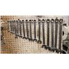 Image 4 : 8' METAL WORK BENCH. 4' LIGHT, AIR HOSE REEL, EMERY PAPER DISPENSER, SET OF STANDARD COMBINATION