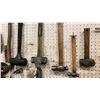 Image 6 : 8' METAL WORK BENCH. 4' LIGHT, AIR HOSE REEL, EMERY PAPER DISPENSER, SET OF STANDARD COMBINATION