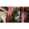 Image 5 : 36" WIDE DISPLAY RACK WITH LARGE SELECTION OF GRADE 8 NUTS AND BOLTS. INC BINS ON FLOOR