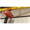 Image 3 : 1 1/2 TON JIB CRANE. BUYER TO REMOVE. APPROX 16' BOOM, BEARING SWIVEL. CM LOADSTAR HOIST WITH