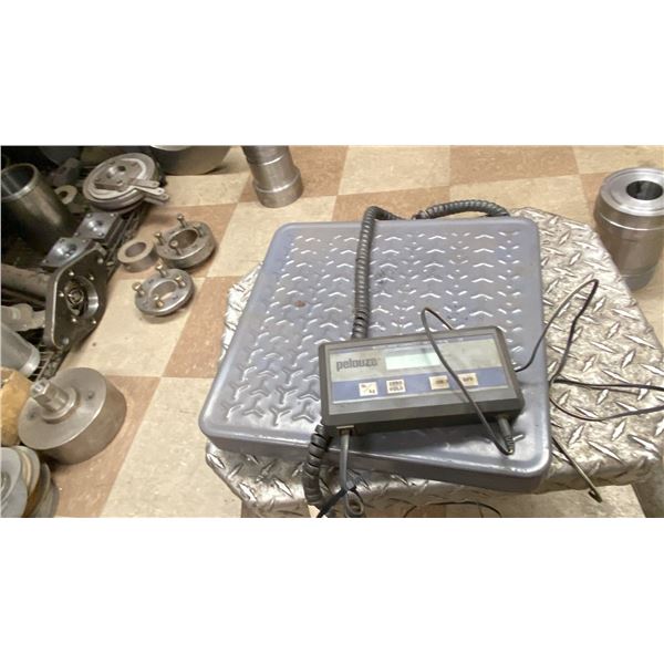 PELOUZE DIGITAL SCALE MODEL 4010. 150 LB CAPACITY
