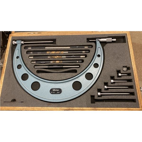 MITUTOYO PRECISION MICROMETER SET 12' .001" ACCURACY