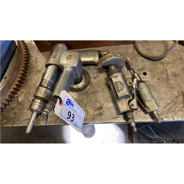 4 AIR TOOLS. SNAP-ON AIR CHISEL, BLUE POINT AIR GRINDER, MAC AIR GRINDER, MINI DIE GRINDER