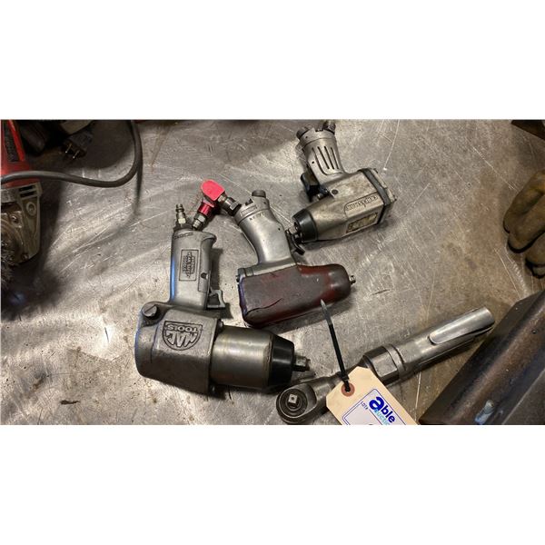 4 ASST IMPACT GUNS. 1 X 1/2", 3 X 3/8"