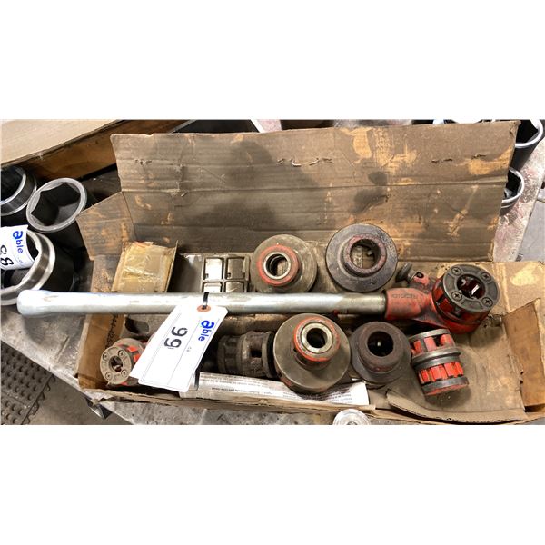 RIGID PIPE THREADING KIT. 1/8 -1  INC EXTRA CUTTING TEETH