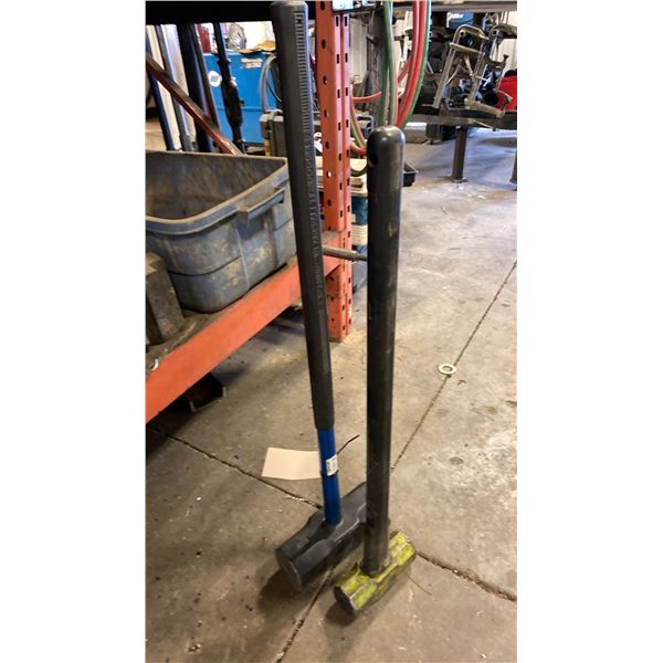 20 LB SLEDGE HAMMER, 8 LB SLEDGE HAMMER AND 8 LB NYLON HEAD HAMMER