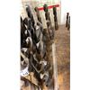 Image 1 : GROUP OF #4 SHANK DRILL BITS. 1 1/16"-1 3/4" APPROX 22 PIECES