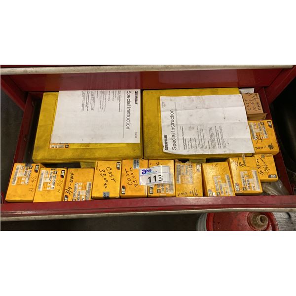 LARGE GROUP OF CAT THREAD INSERTS. VARIOUS SIZES