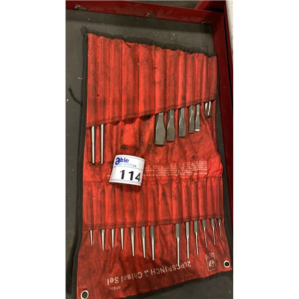 PUNCH AND CHISEL SET-INCOMPLETE
