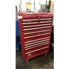 Image 1 : MASTERCRAFT MAXIMUM TOOL CABINET ON WHEELS. INC SOME CONTENTS AS SHOWN IN PHOTOS BUT NOT ALL.