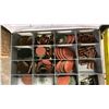 Image 4 : 4 TRAYS OF FASTENERS AS IN PHOTOS. FASTENAL CAP SCREWS. WURTH MACHINE SCREWS, NUTS, WASHERS,