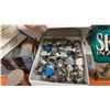 Image 2 : CONTENTS OF TOP OF SHELF. TOOL INSERTS, FITTINGS, MILLING TOOLS, BOLTS, ETC AS IN PHOTOS