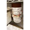 Image 11 : TWO SHELVES OF ASST ABRASIVES. APPROX 10 ROLLS EMERY PAPER, SEVERAL BOXES WURTH 2" SANDING DISCS,