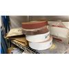 Image 4 : TWO SHELVES OF ASST ABRASIVES. APPROX 10 ROLLS EMERY PAPER, SEVERAL BOXES WURTH 2" SANDING DISCS,