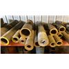 Image 4 : SHELF LOT OF 660 BRONZE TUBING AND BAR STOCK. SHORT LENGTHS UP TO 3'. DIAMETERS FROM