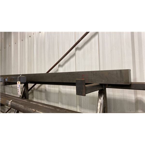 COLD ROLLED STEEL 2  SQUARE X 6' LONG AND 3  X 2  SQUARE 8.5' LONG