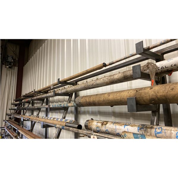 1045 T&G. SEVERAL LENGTHS. 4 SHELVES OF STOCK. 5/8 , 11/16 , 20MM, 1 , 1 1/16 , 1 3/16 , 2 7/16 ,