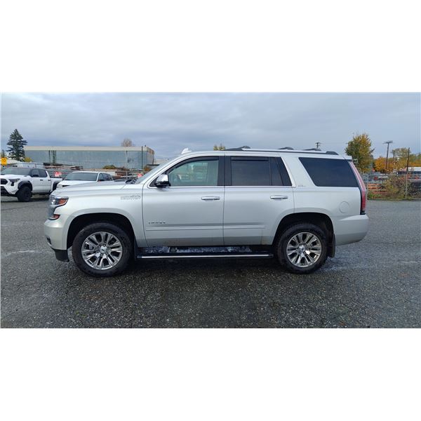 2016 CHEVROLET TAHOE HIGH COUNTRY LTZ, 4DR SUV, SILVER, VIN 1GNSKCKC2GR373405,