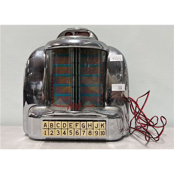 VINTAGE 1950S SEEBURG WALL-O-MATIC 100 JUKEBOX WALLBOX SELECTOR *NO KEY*