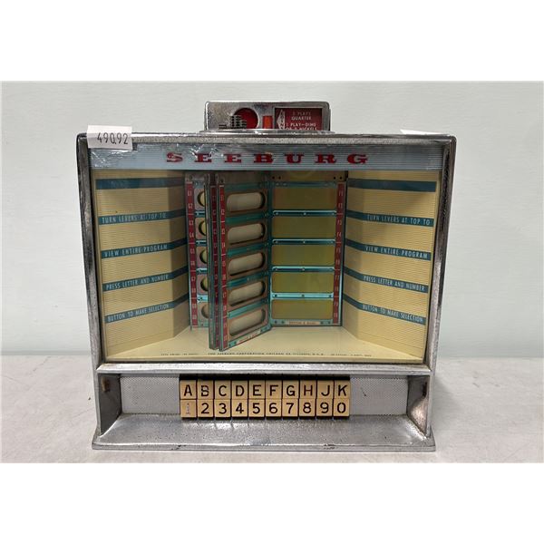 VINTAGE 1960-1967 SEEBURG WALL-O-MATIC 100 JUKEBOX WALLBOX *NO KEY*