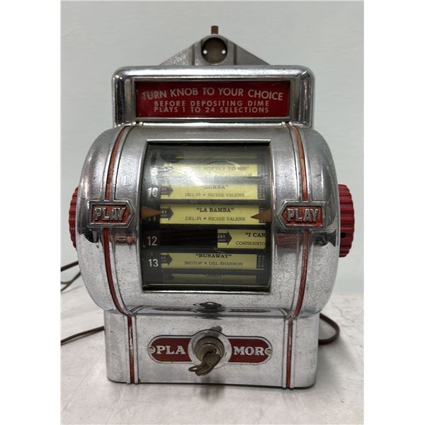 VINTAGE LATE 1940S PACKARD PLA-MOR "BUTLER" JUKEBOX WALLBOX WITH KEY