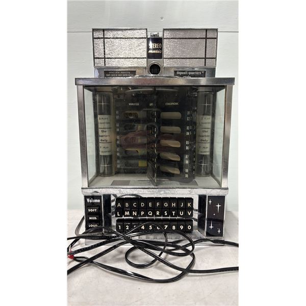 VINTAGE MID-1960S TO EARLY 1970S WURLITZER STEREOPHONIC JUKEBOX WALLBOX SELECTOR *NO KEY*
