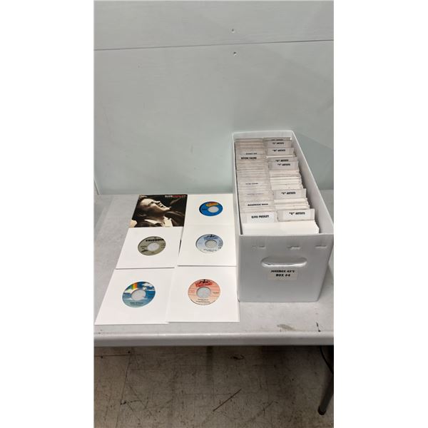 BOX OF ASSORTED VINTAGE 45 RPM RECORDS
