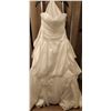 Image 1 : White Size 12 Bridal Gown with Ruched Bodice and Layered Skirt