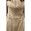 Image 2 : White Size 12 Bridal Gown with Ruched Bodice and Layered Skirt