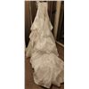 Image 3 : White Size 12 Bridal Gown with Ruched Bodice and Layered Skirt