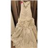 Image 4 : Strapless Bridal Gown with Beaded Bustline, Gathered Skirt, Size 10