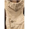 Image 2 : Alfred Angelo Diamond White Strapless Bridal Gown Size 14 with Beaded Bodice