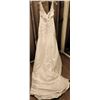 Image 4 : White Satin Size 12 Bridal Gown with Beaded Embellishments