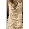 Image 2 : Elegance Bridal Gown Size 10 with Beaded Bodice and Ruched Satin Skirt