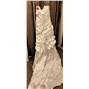 Image 6 : Elegance Bridal Gown Size 10 with Beaded Bodice and Ruched Satin Skirt