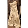 Image 1 : Impression Bridal Gown Size 12 with Beaded Detail and Ruched Satin Fabric