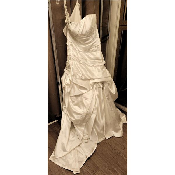 Madison Collection Bridal Gown Size 10 with Beaded Accents