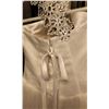 Image 3 : White Strapless Gown with Floral Applique and Rhinestone Detail, No Size or Manufacturer Tag
