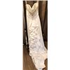 Image 4 : Alfred Angelo Bridal Gown Size 6 with Beaded Bodice and Ruffled Train