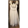 Image 1 : White Bridal Gown with Beaded Floral Accents