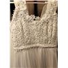 Image 2 : White Bridal Gown with Lace Bodice and Floral Appliqué