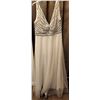 Image 1 : Sleeveless White Bridal Gown with Sequin Bodice