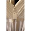 Image 3 : White Bridal Gown with Pleated Bodice and Short Flutter Sleeves
