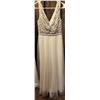 Image 1 : Sleeveless White Bridal Gown with Sequin Bodice
